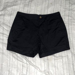 solid black shorts